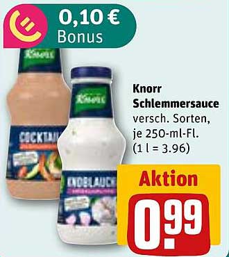 Knorr Schlemmer Sauce - verschiedene Sorten, je 250-ml-Fl.