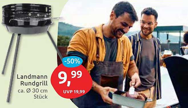 Landmann Rundgrill Ø 30 cm – jetzt zum halben Preis!