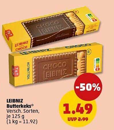 LEIBNIZ Butterkeks - 50% Rabatt auf die köstlichen Kekse!