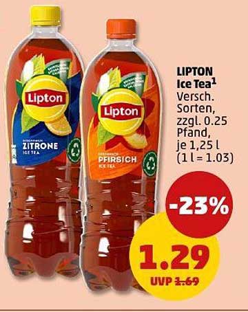 LIPTON Ice Tea in verschiedenen Sorten