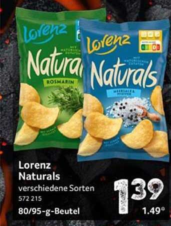 Lorenz Naturals verschiedene Sorten