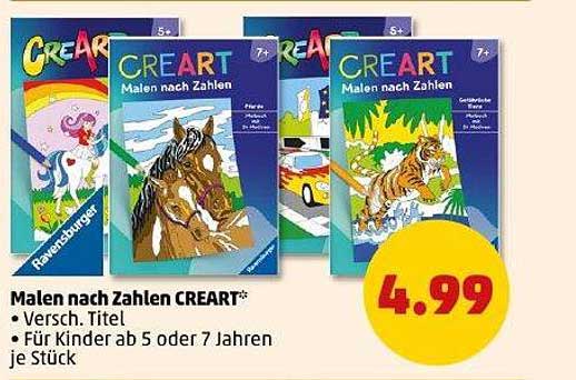 Malen nach Zahlen CREART von Ravensburger - Verschiedene Titel