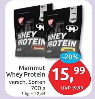 Mammut Whey Protein - verschiedene Sorten (700 g)