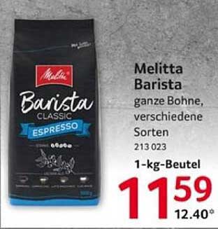 Melitta Barista - ganze Bohne, verschiedene Sorten
