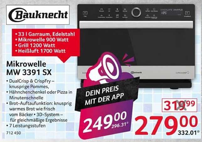 Mikrowelle MW 3391 SX - Bauknecht