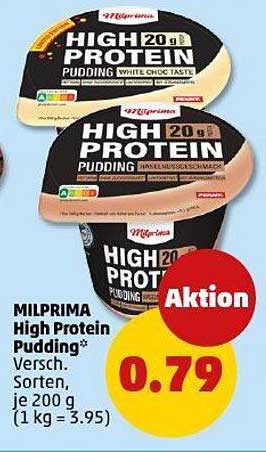 MILPRIMA High Protein Pudding – Verschiedene Sorten