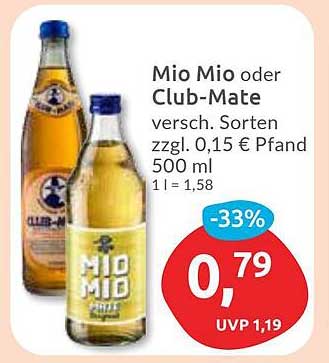 Mio Mio oder Club-Mate 500 ml