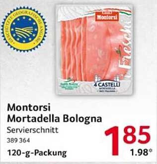 Montorsi Mortadella Bologna Servierschnitt 120-g-Packung
