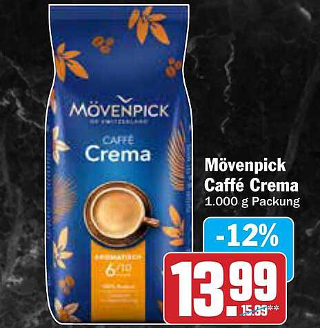 Mövenpick Caffè Crema 1.000 g Packung