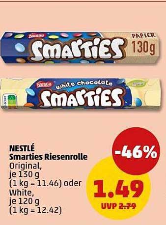 NESTLÉ Smarties Riesenrolle - Original und White Chocolate