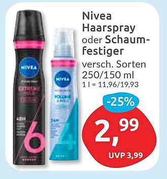Nivea Haarspray oder Schaumfestiger - 250/150 ml