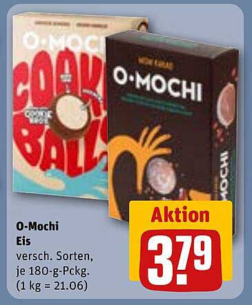 O-Mochi Eis - Verschiedene Sorten, je 180-g-Pckg.