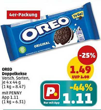 OREO Doppelkekse 4er-Packung