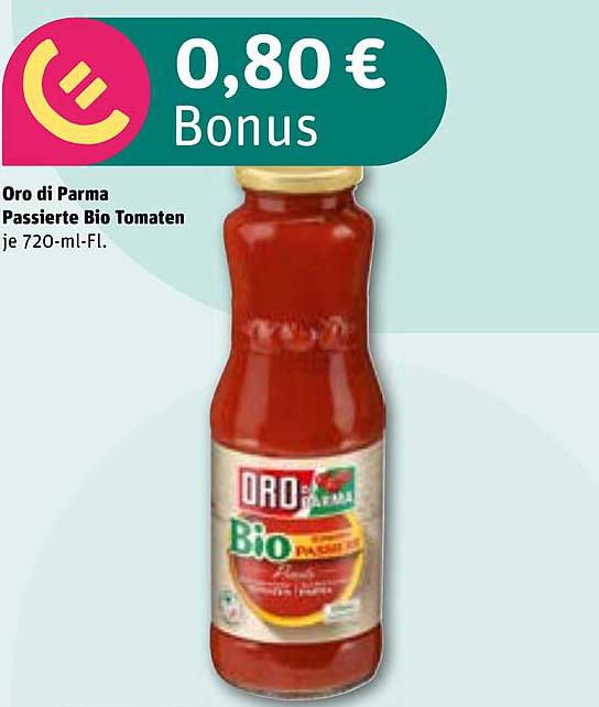 Oro di Parma Passierte Bio Tomaten je 720-ml-Fl.