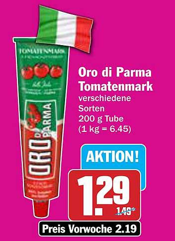 Oro di Parma Tomatenmark 200 g Tube