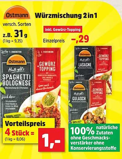 Ostmann Würzmischung 2 in 1 - Vielfalt für jeden Geschmack