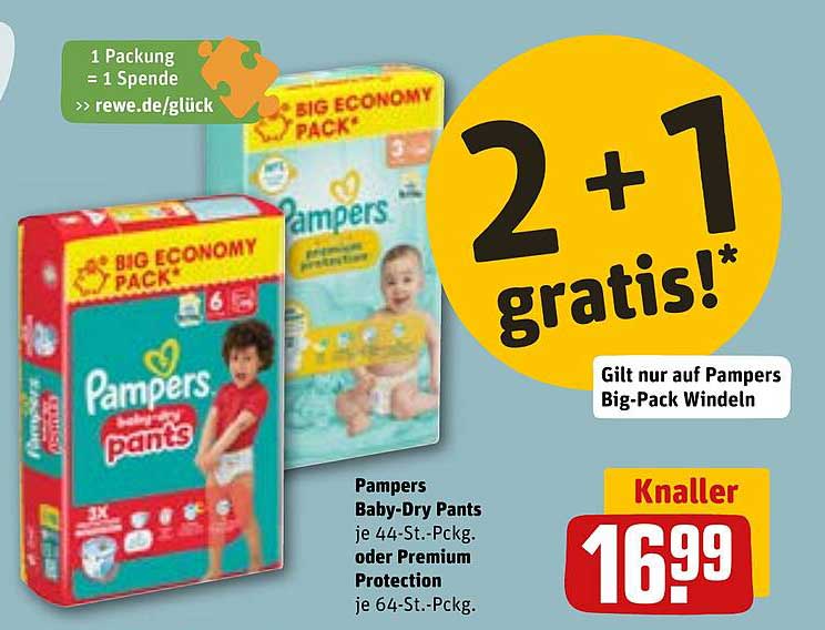 Pampers Baby-Dry Pants - 2 + 1 gratis