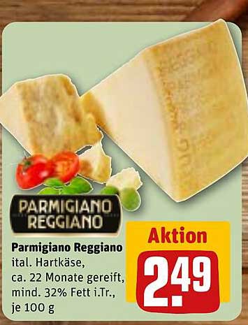 Parmigiano Reggiano – ital. Hartkäse, 22 Monate gereift, 100 g