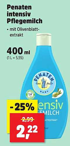 Penaten intensiv Pflegeöl mit Olivenblattextrakt 400 ml