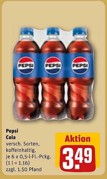 Pepsi Cola 6 x 0,5 l - Aktion