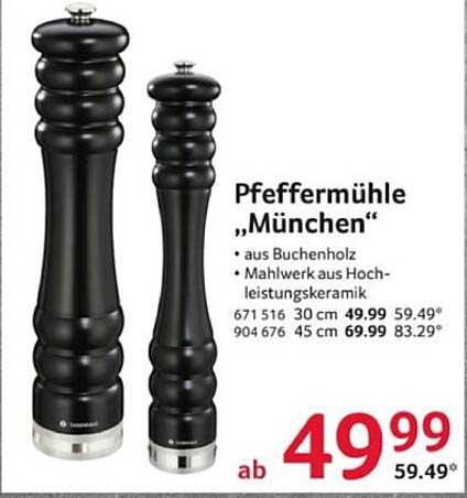 Pfeffermühle „München“ aus Buchenholz