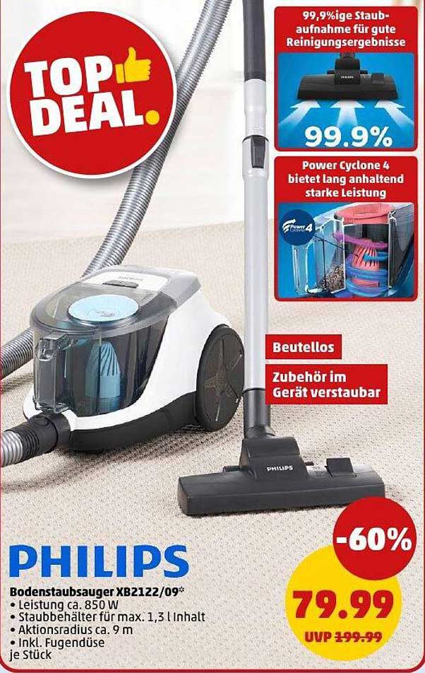 PHILIPS Bodenstaubsauger XB2122/09