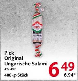 Pick Original Ungarische Salami 400-g-Stück