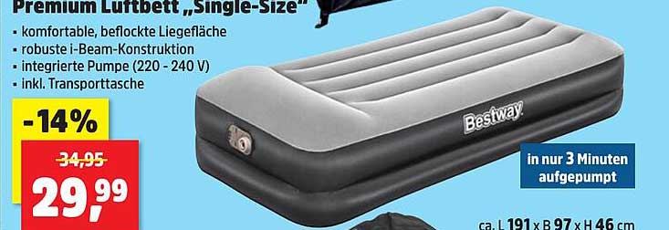 Premium Luftbett "Single-Size"