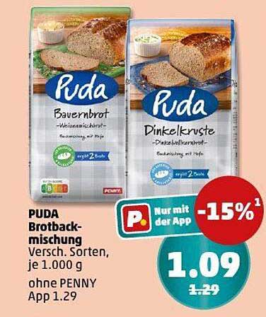 PUDA Brotbäckmischung - Verschiedene Sorten, je 1.000 g