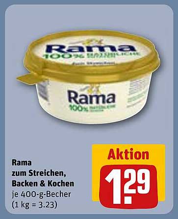 Rama zum Streichen, Backen & Kochen 400-g-Becher