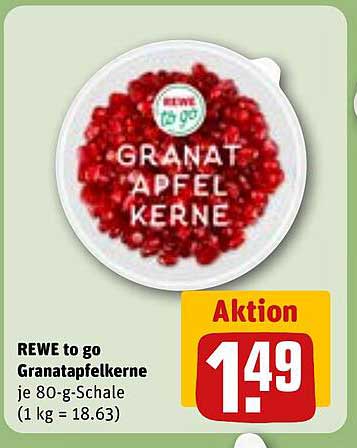 REWE to go Granatapfelkerne je 80-g-Schale