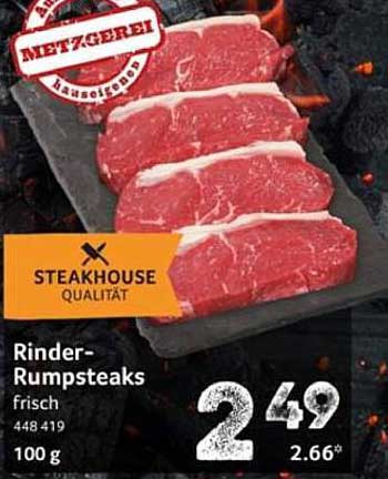 Rinder-Rumpsteaks frisch - Steakhouse Qualität