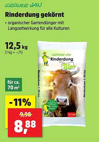 Rinderdung gekörnt - organischer Gartendünger für alle Kulturen