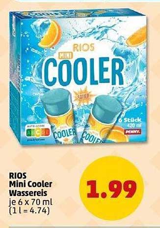 RIOS Mini Cooler Wassereis je 6 x 70 ml