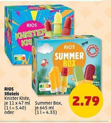 RIOS Stieleis – Knister Kiste und Summer Box