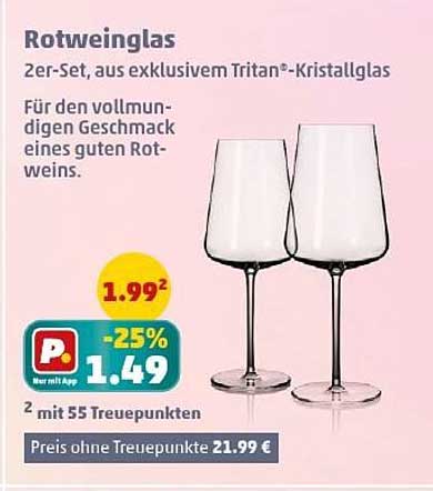 Rotweinglas 2er-Set, aus exklusivem Tritan®-Kristallglas