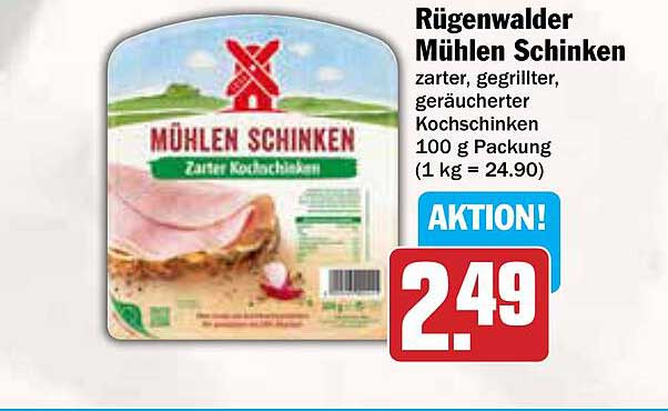 Rügenwalder Mühlen Schinken 100 g
