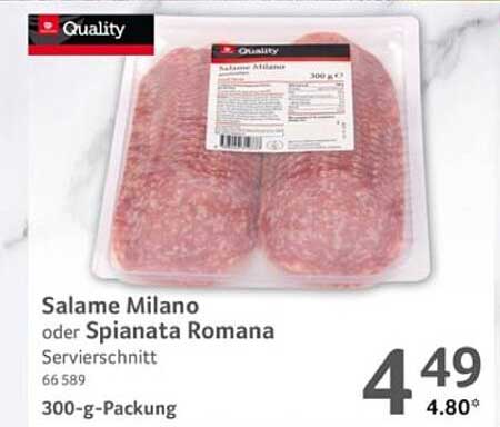 Salame Milano oder Spinata Romana Servierschnitt - 300-g-Packung