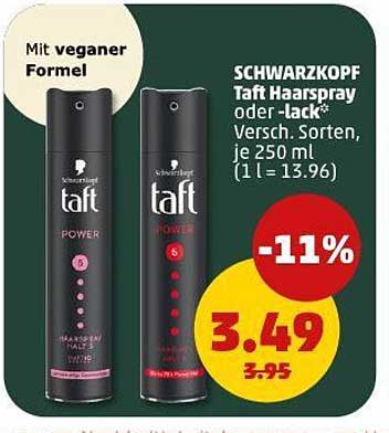 SCHWARZKOPF Taft Haarspray oder -lack, 250 ml