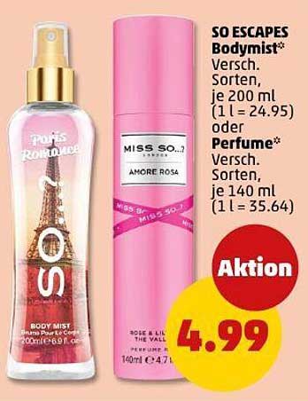 SO ESCAPES Bod mist* und MISS SO.7 Perfume* – Ihre Duftreise beginnt hier!