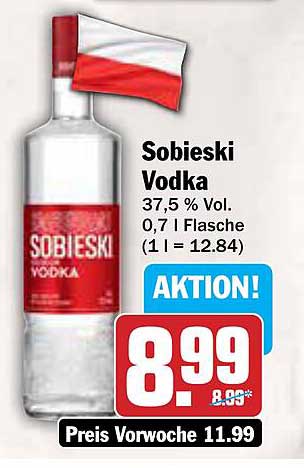 Sobieski Vodka 0,7l - Aktion!