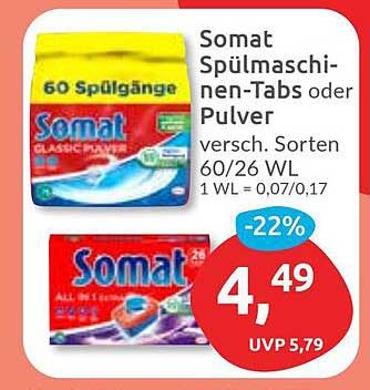 Somat Spülmaschinen-Tabs oder Pulver