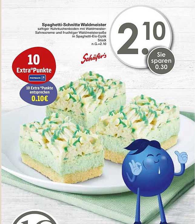 Spaghetti-Schnitte Waldmeister