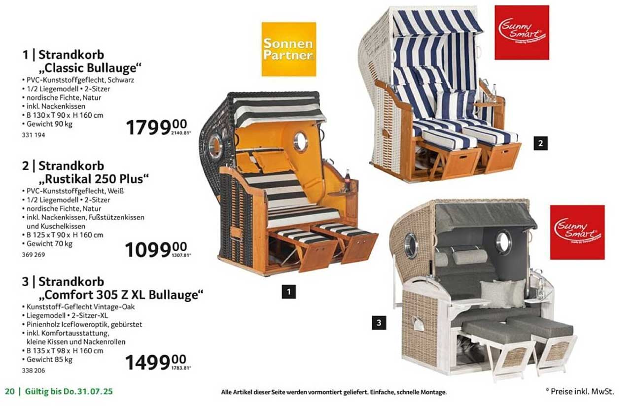 Strandkorb „Classic Bullauge“