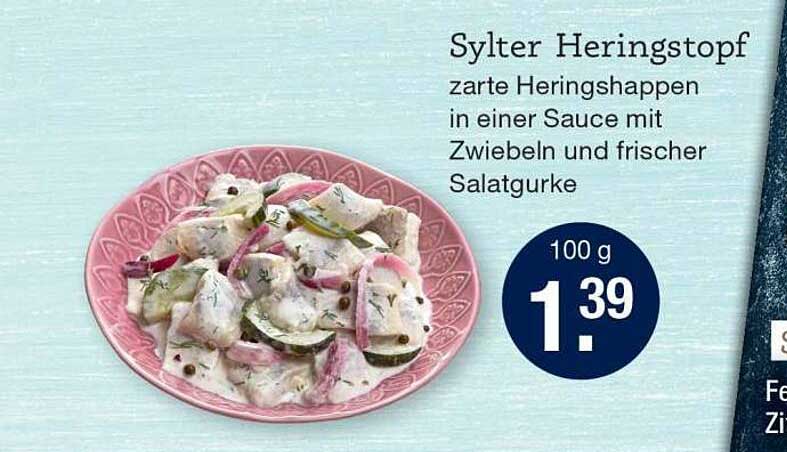 Sylter Heringstopf - zarte Heringhappen in einer Sauce mit Zwiebeln und frischer Salatgurke