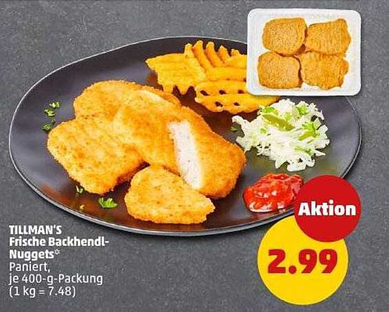 TILLMAN'S Frische Backhendl-Nuggets - Panierte Köstlichkeit zum Sonderpreis!