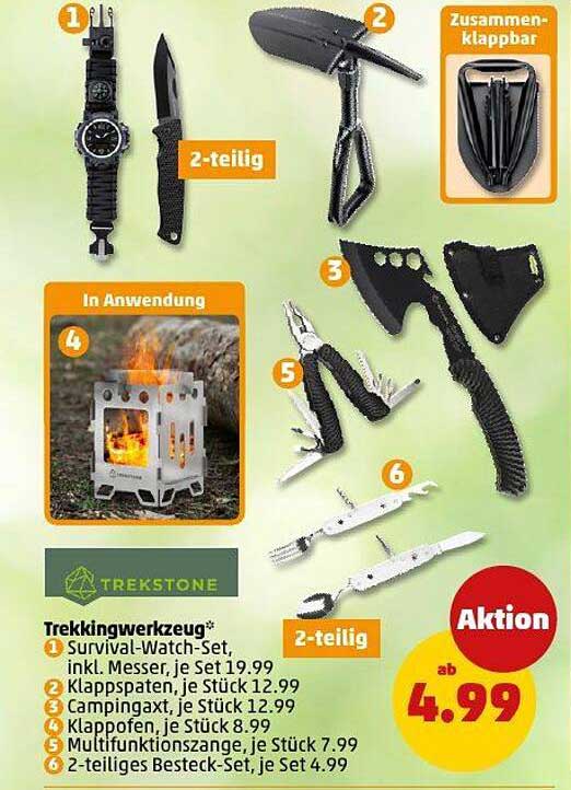 Trekkingwerkzeug von TREKSTONE - Vielfältige Outdoor-Ausrüstung