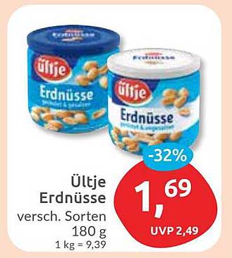 Ültje Erdnüsse verschieden Sorten 180 g