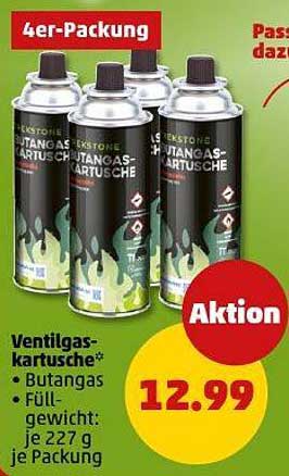Ventilgaskartusche 4er-Packung