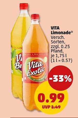 VITA Limonade - Erfrischende Vielfalt zum Sparpreis